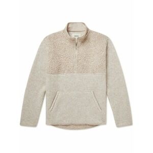 Kestin Belhaven Fleece Men's XL Beige Long Sleeve Pullover Half Zip Wool Blend‎